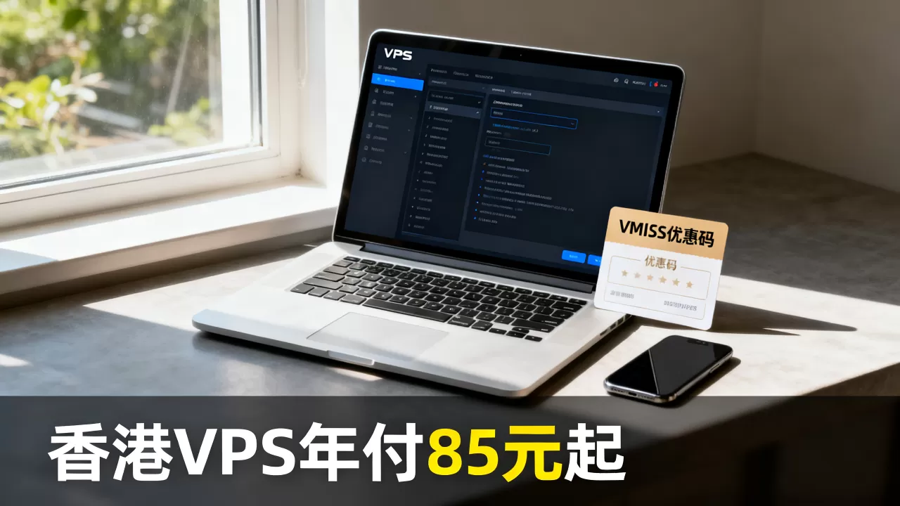 VMISS优惠码怎么用？香港VPS年付85元起