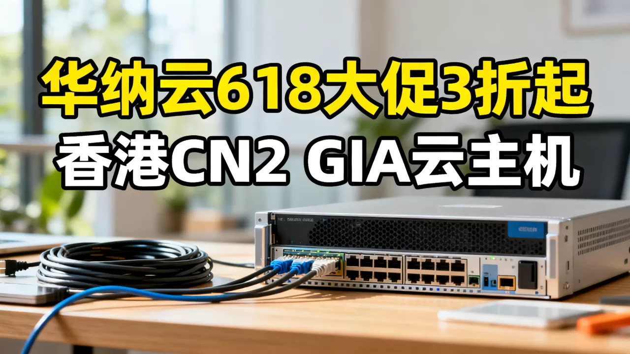 华纳云618大促3折起值得买吗？香港CN2 GIA云主机哪家好