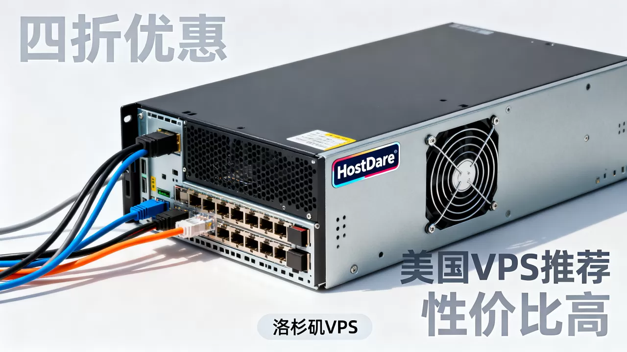 HostDare洛杉矶VPS四折优惠是真的吗？美国VPS推荐性价比高