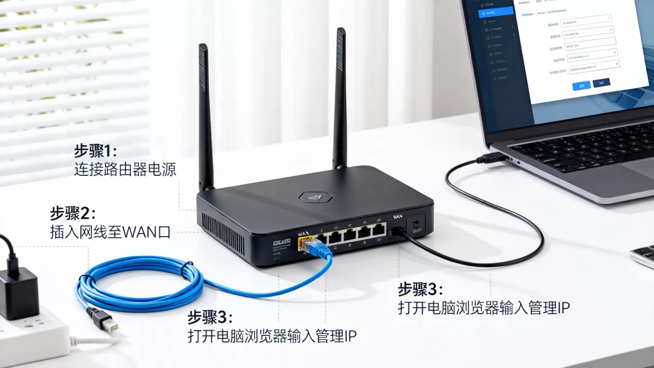 公司网络怎么接路由器怎么设置？路由器设置教程