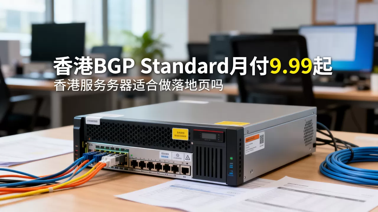 香港BGP Standard月付9.99起好用吗？香港服务器适合做落地页吗