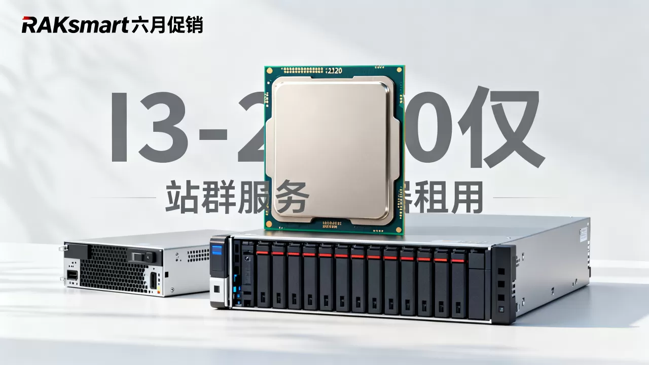 RAKsmart六月促销I3-2120仅，RAKsmart站群服务器租用多少钱