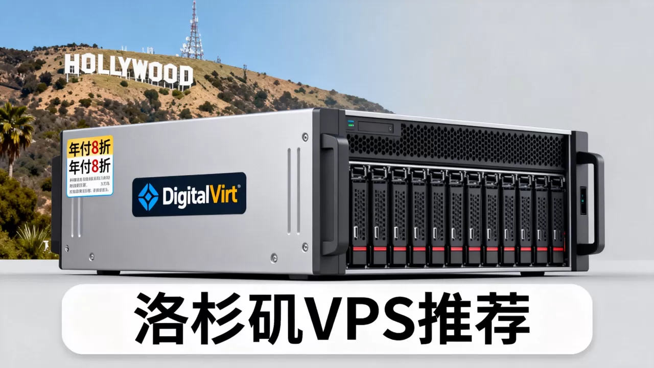 DigitalVirt年付8折值得入手吗？洛杉矶VPS推荐