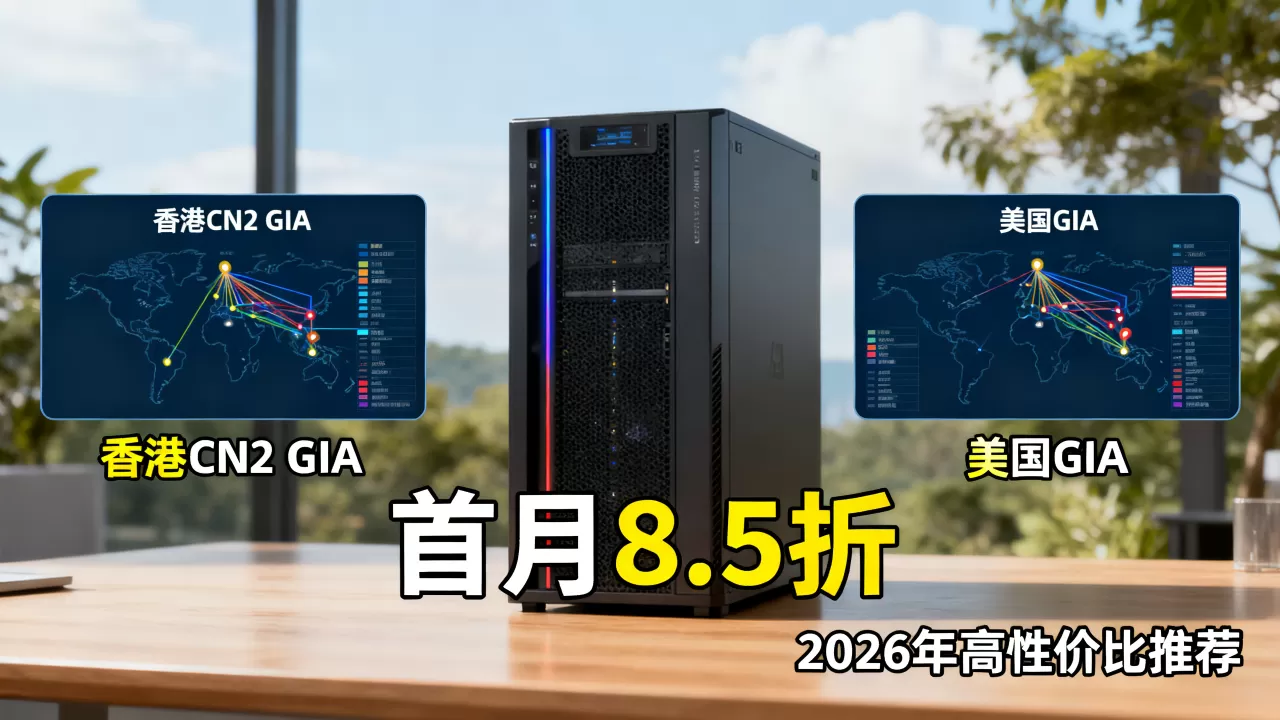 香港CN2 GIA美国GIA线路首月8.5折值得买吗，2026年高性价比云服务器推荐