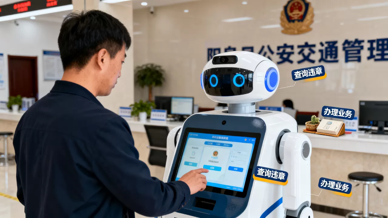 阳泉公安交通管理智能服务机器人怎么用？
