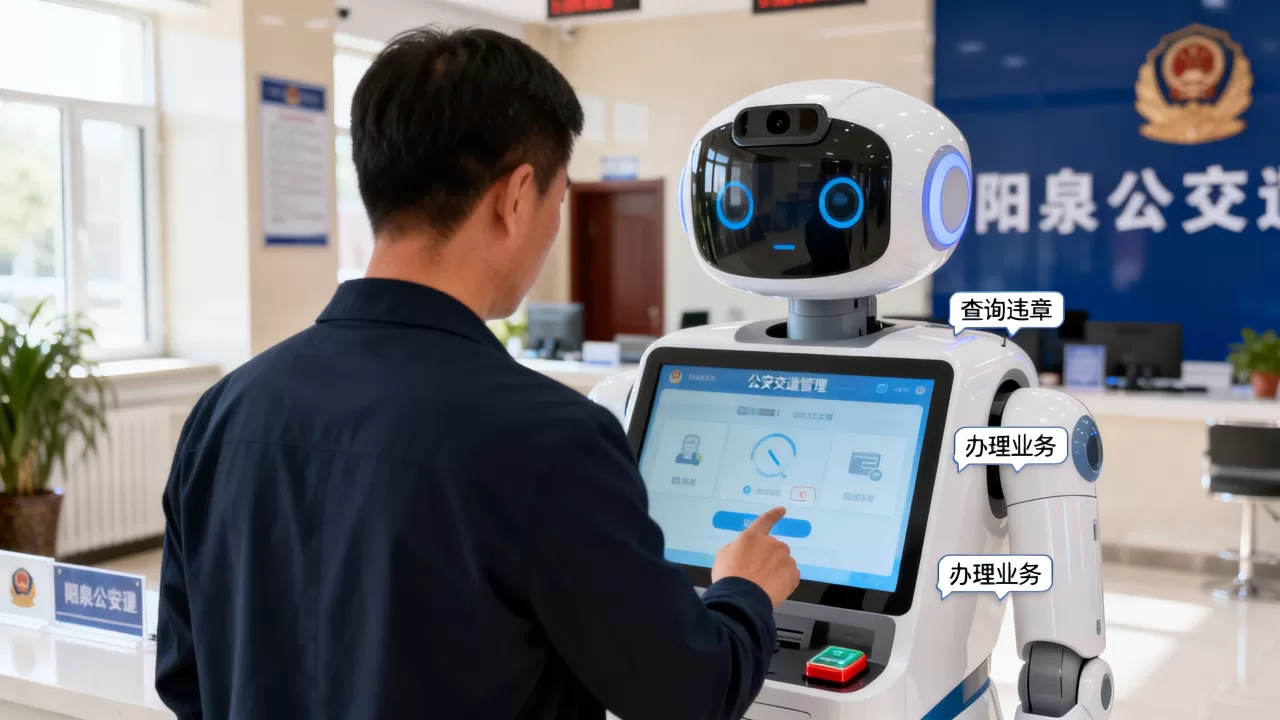 阳泉公安交通管理智能服务机器人怎么用？