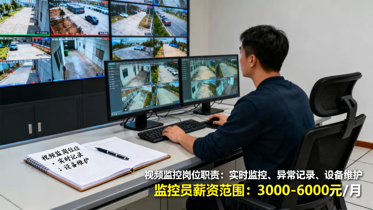公司视频监控岗位是做什么的？监控员工资一般多少