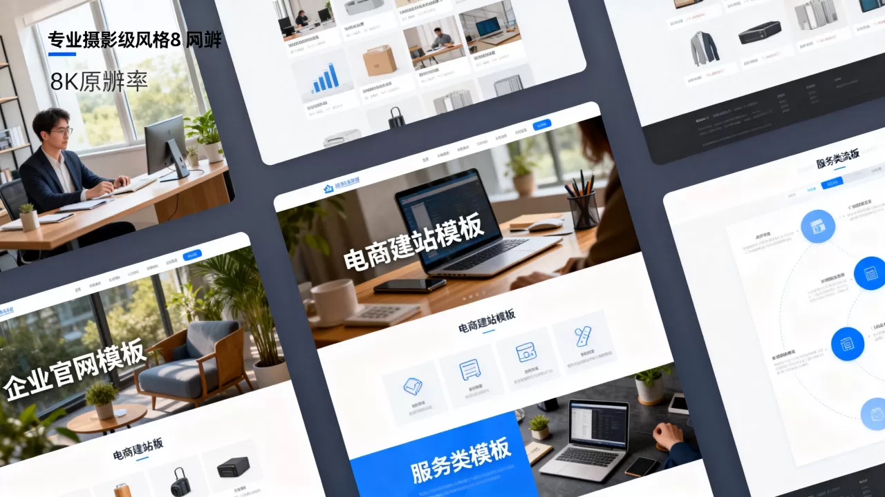 公司网站模板图片怎么选？2026年最新企业建站模板推荐