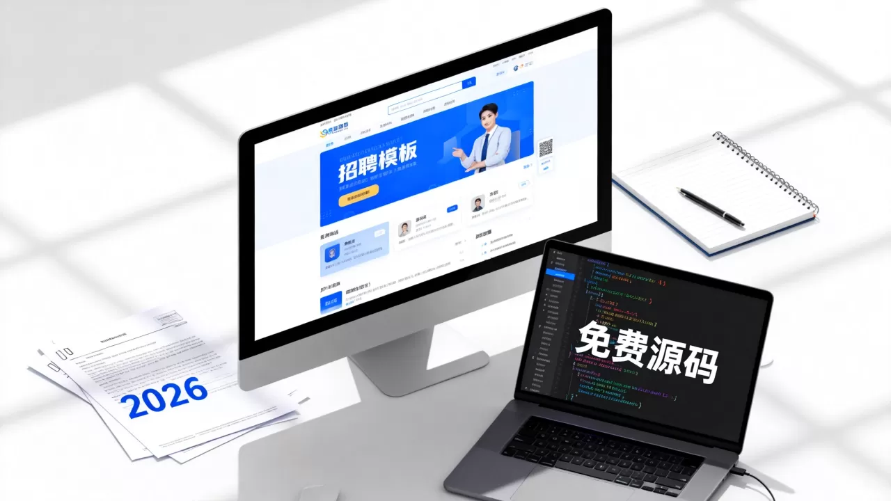 公司招聘网站模板怎么选？2026年最新免费源码