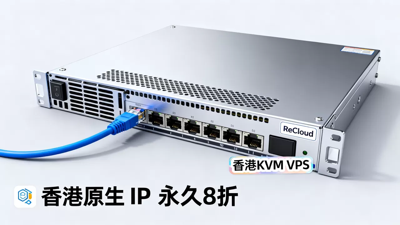 ReCloud香港KVM VPS永久8折是真的吗？香港原生IP稳定吗