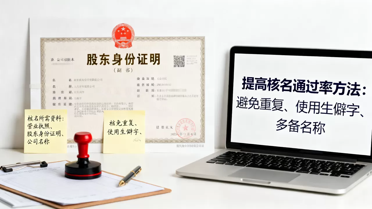 注册公司核名需要哪些资料？公司核名通过率低怎么办