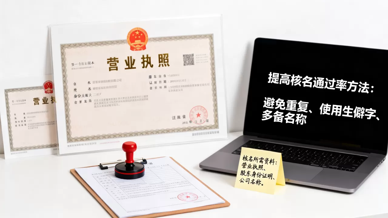 注册公司核名需要哪些资料？公司核名通过率低怎么办