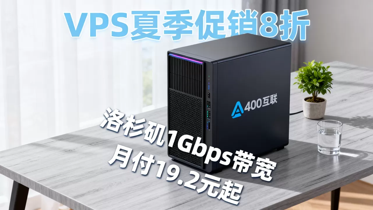 A400互联VPS夏季促销8折是真的吗？洛杉矶1Gbps带宽服务器月付19.2元起