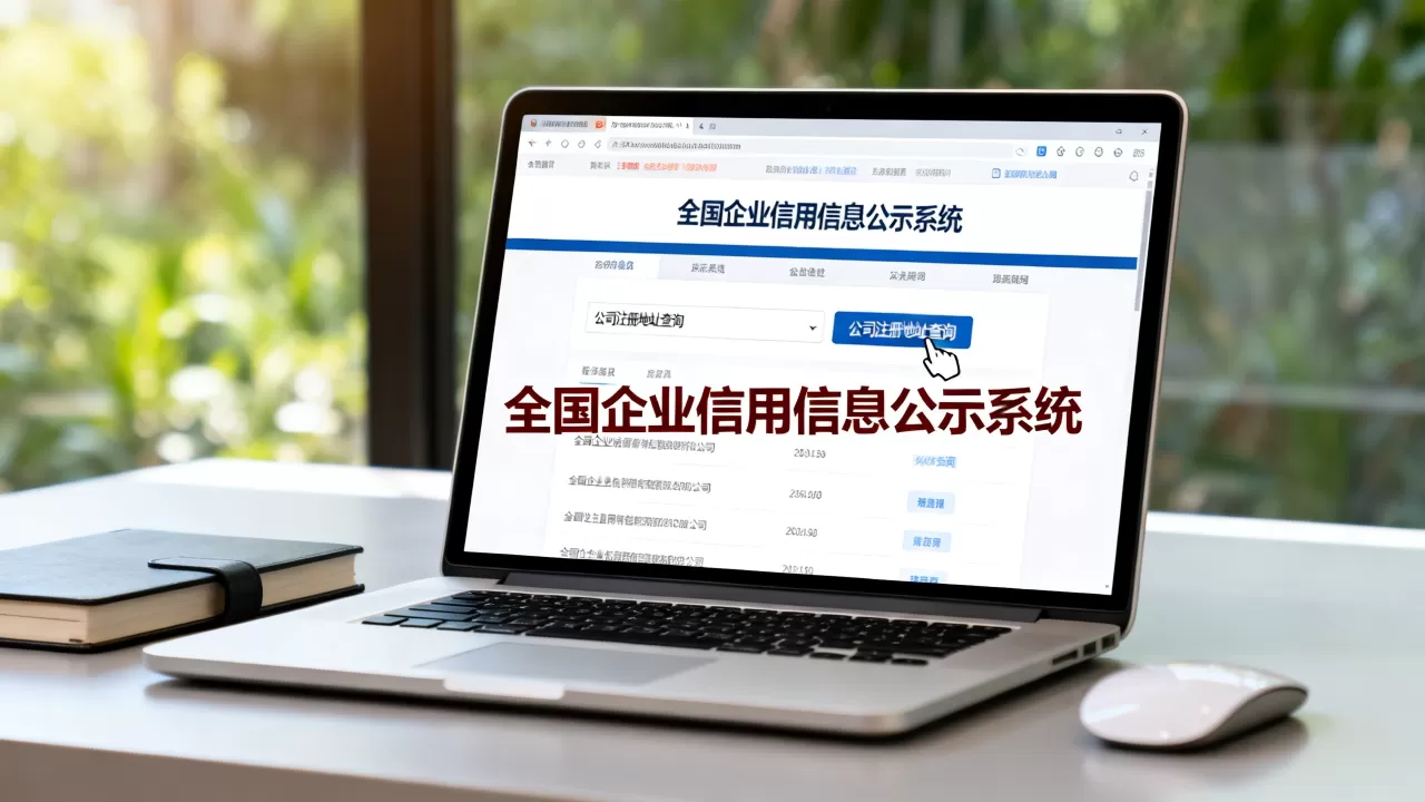 公司注册地址怎么查？全国企业信用信息公示系统查询入口