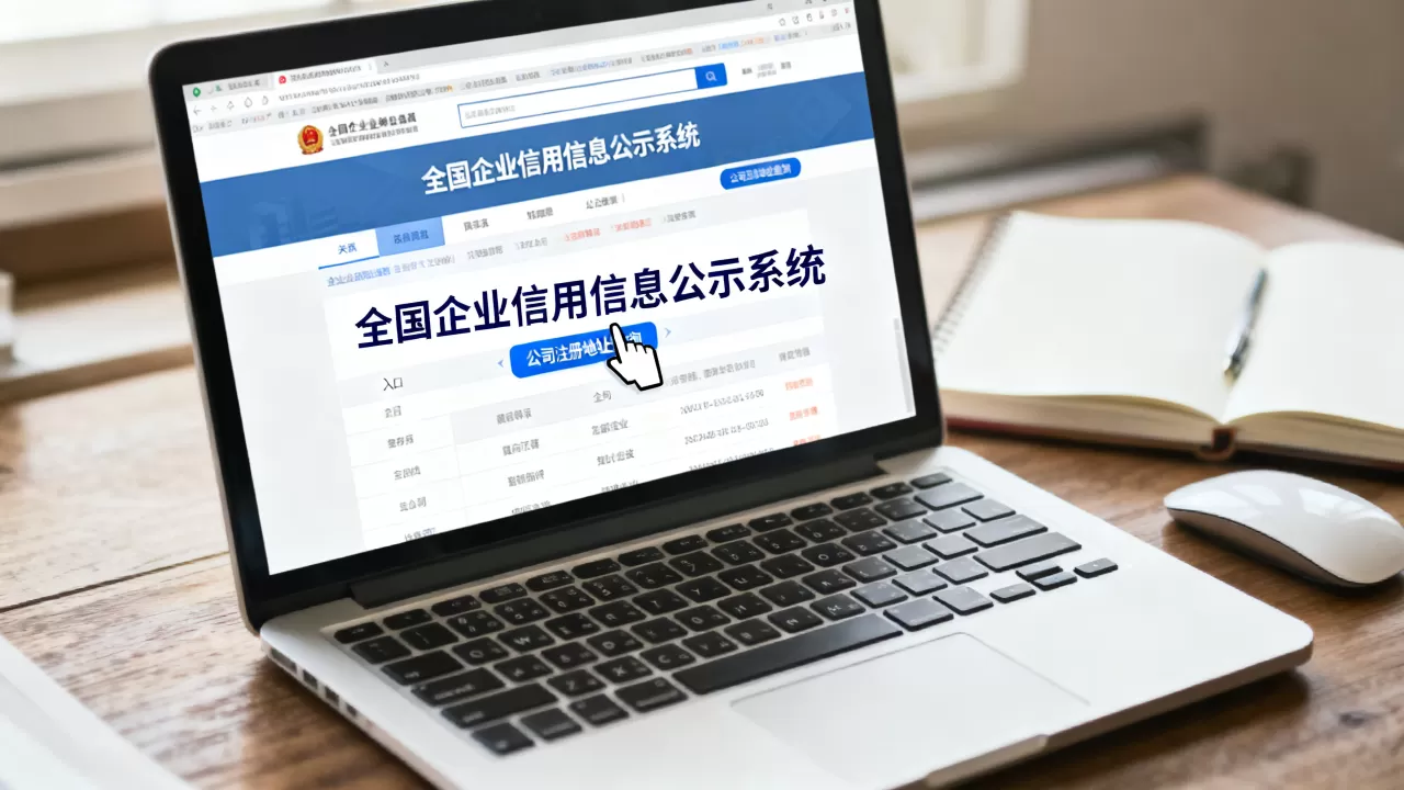公司注册地址怎么查？全国企业信用信息公示系统查询入口