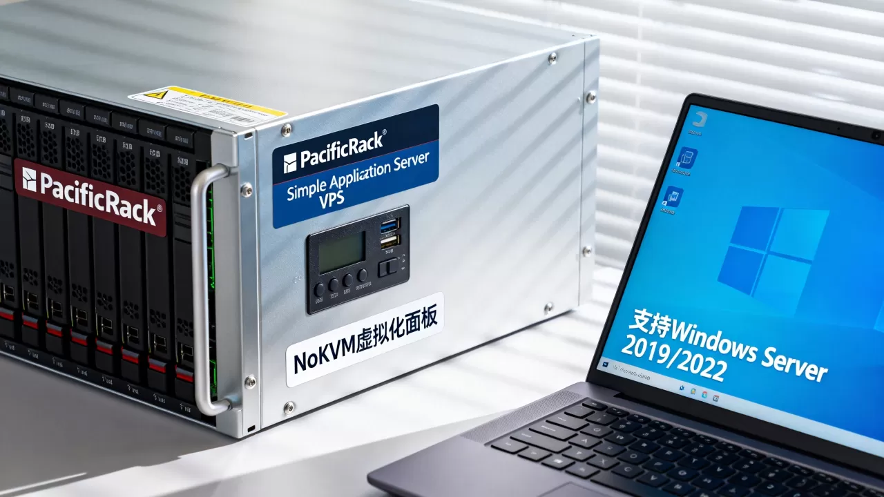 PacificRack新增Simple Application Server VPS好吗？NoKVM虚拟化面板支持哪些Windows系统