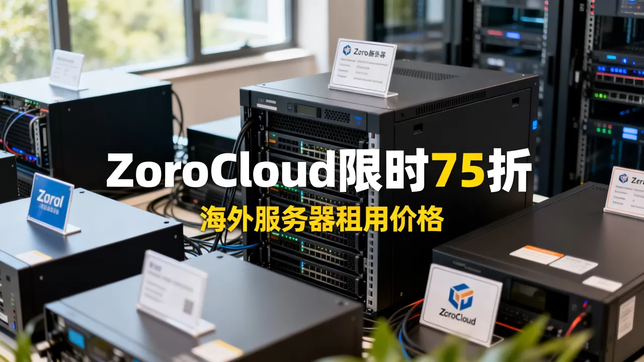 ZoroCloud限时75折值得买吗？海外服务器租用价格