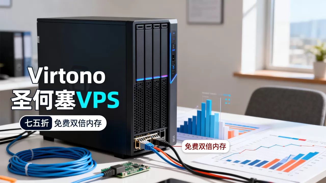 Virtono圣何塞VPS七五折免费双倍内存值得入手吗？圣何塞VPS性价比高吗
