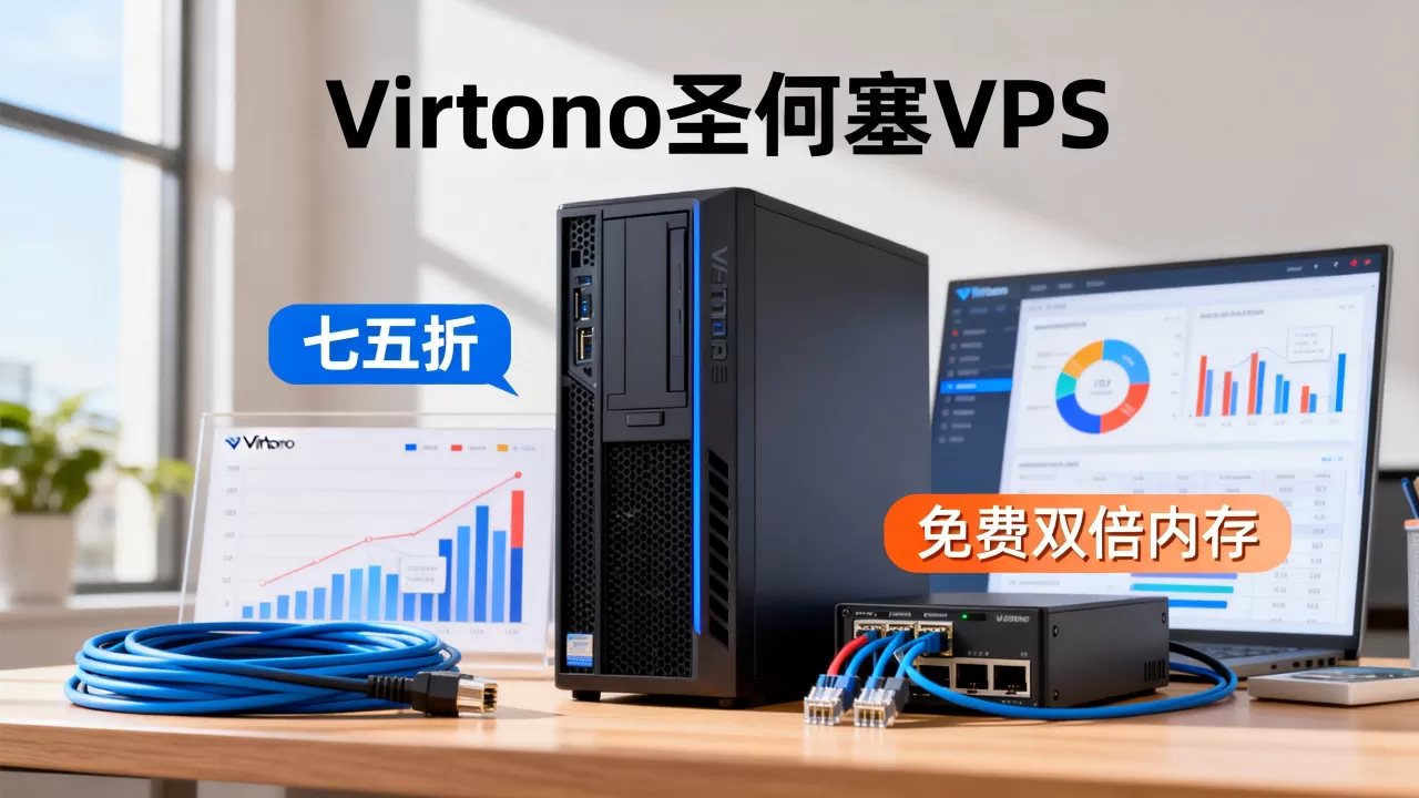 Virtono圣何塞VPS七五折免费双倍内存值得入手吗？圣何塞VPS性价比高吗