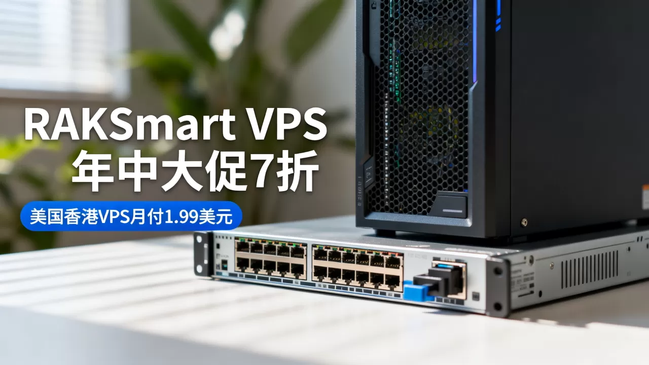 RAKsmart VPS年中大促7折值得买吗？美国香港VPS月付1.99美元是真的吗