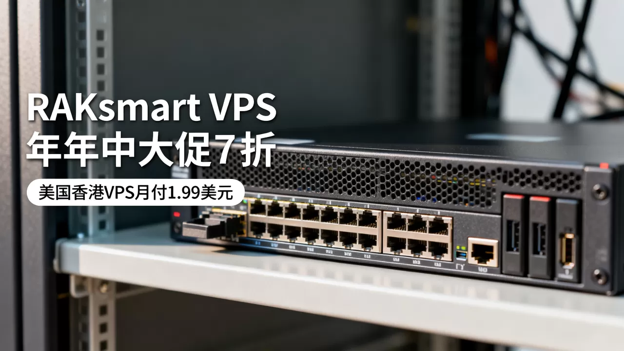 RAKsmart VPS年中大促7折值得买吗？美国香港VPS月付1.99美元是真的吗