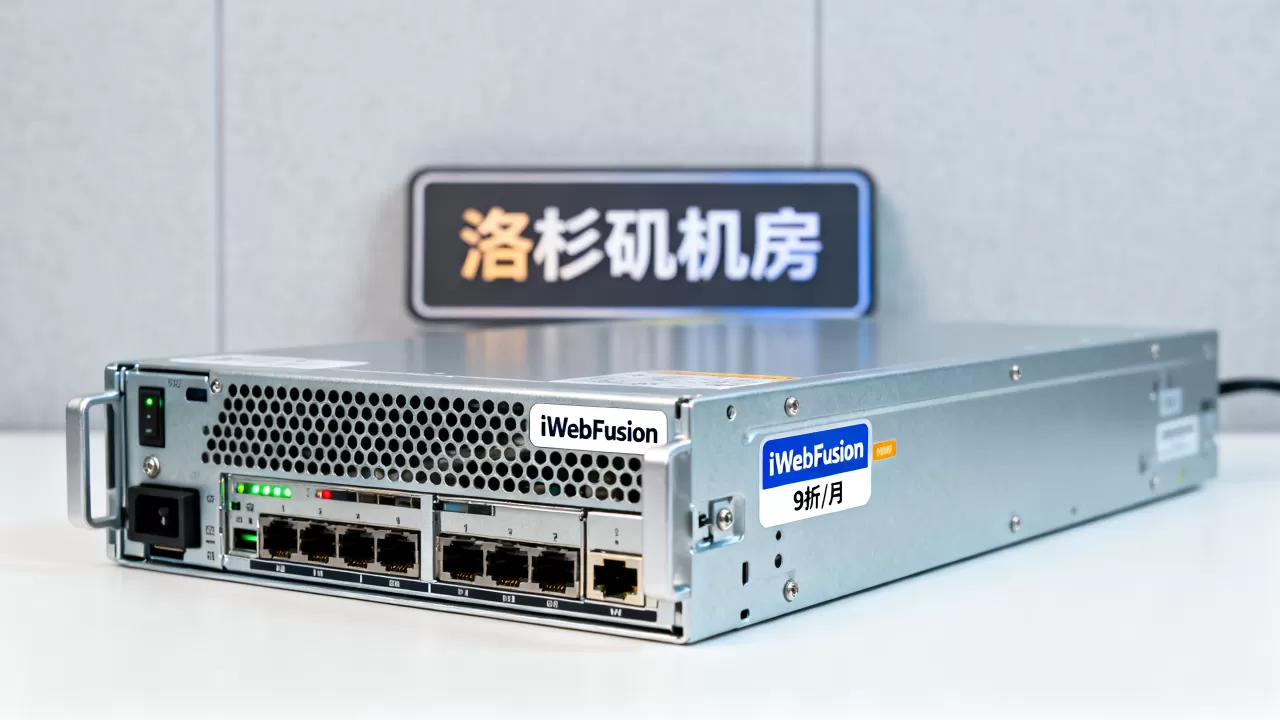 iWebFusion独立服务器9折/月值得买吗？洛杉矶机房哪家快