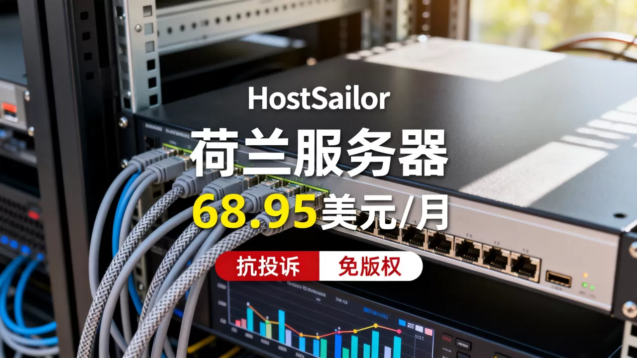 HostSailor荷兰服务器68.95美元/月起值得选吗？抗投诉免版权