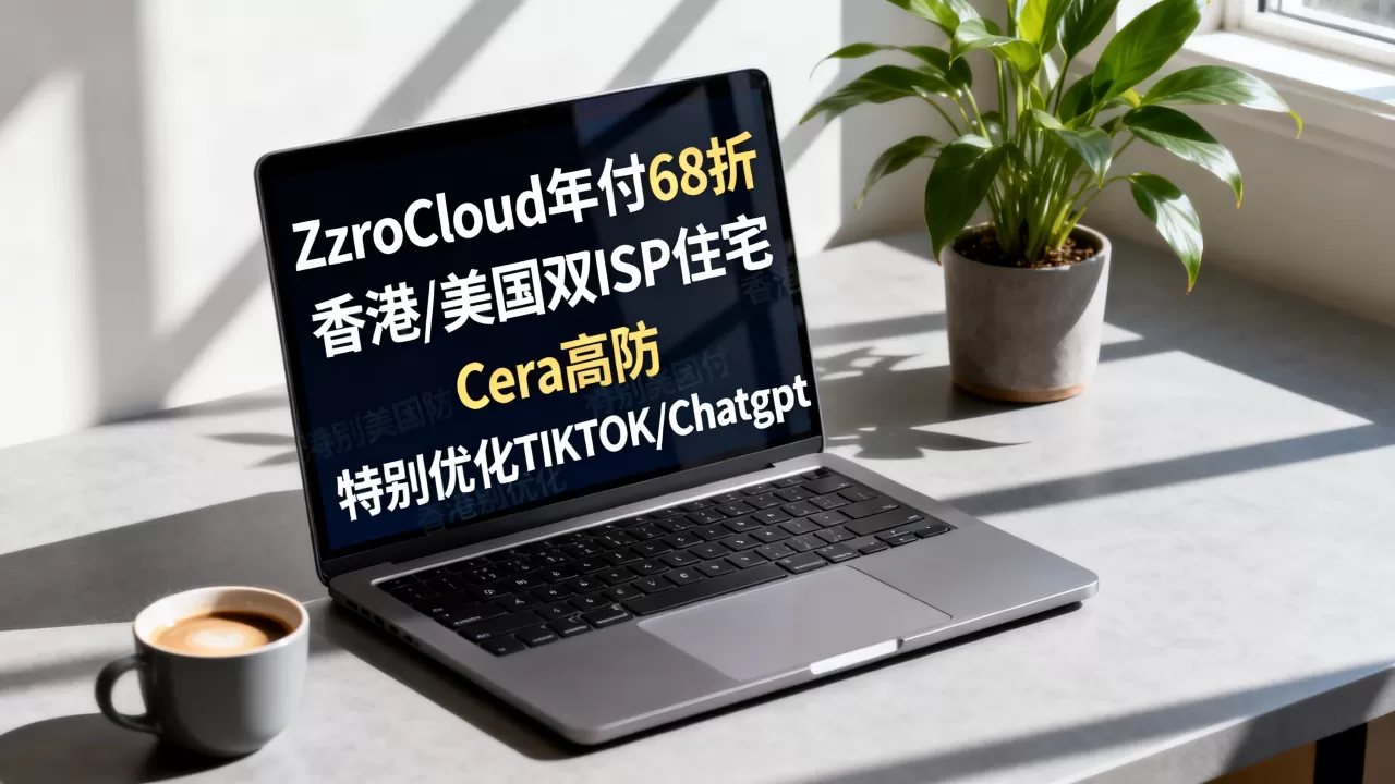 ZoroCloud年付68折,有香港/美国双ISP住宅/Cera高防,特别优化TIKTOK/Chatgpt
