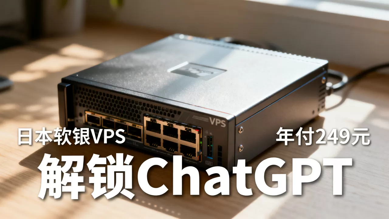 六六云日本软银VPS年付249元能解锁ChatGPT吗，日本VPS推荐