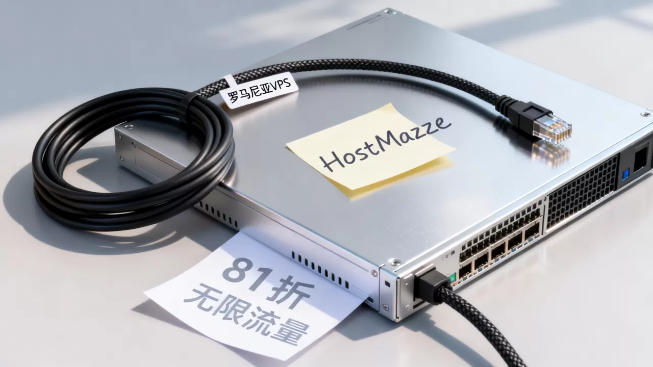 HostMaze罗马尼亚VPS81折真香吗？无限流量VPS推荐