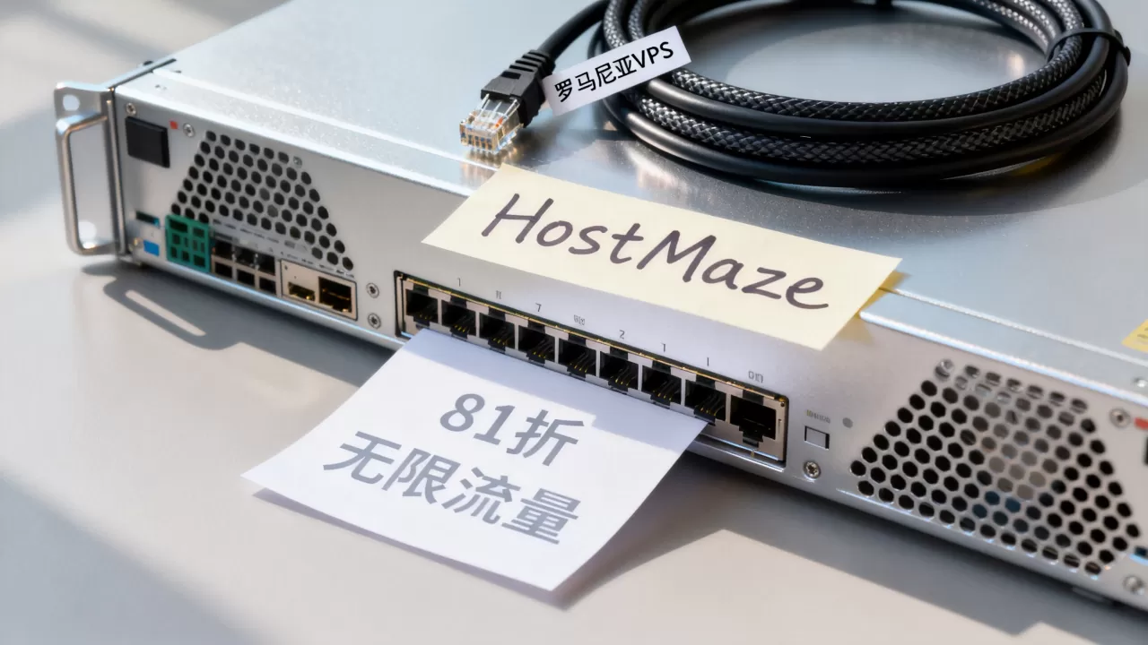 HostMaze罗马尼亚VPS81折真香吗？无限流量VPS推荐