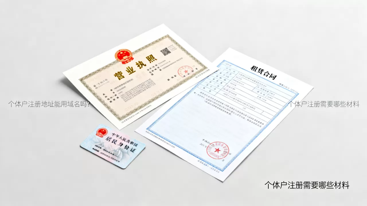 个体户注册地址能用域名吗？个体户注册需要哪些材料