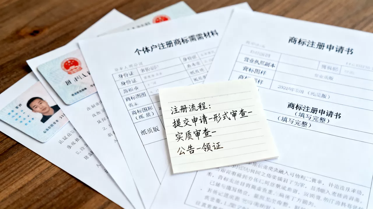 个体户如何注册商标？注册流程及所需材料详解