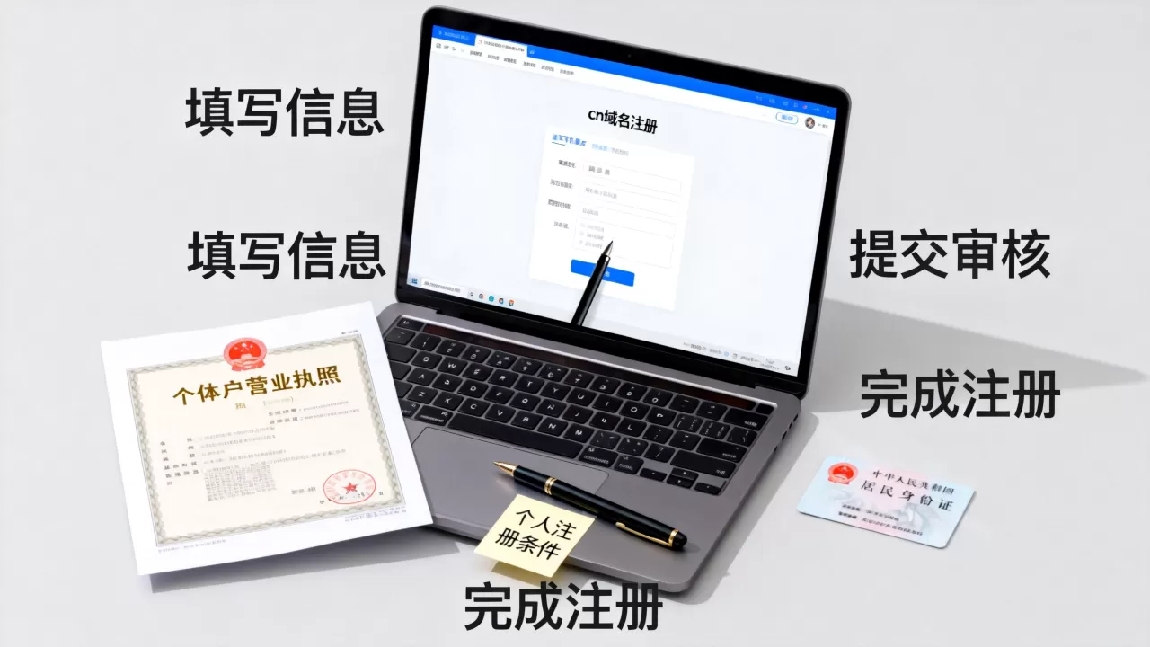 个体户如何注册cn域名?个人注册cn域名需要什么条件 个体户如何注册cn域名?个人注册cn域名需要什么条件