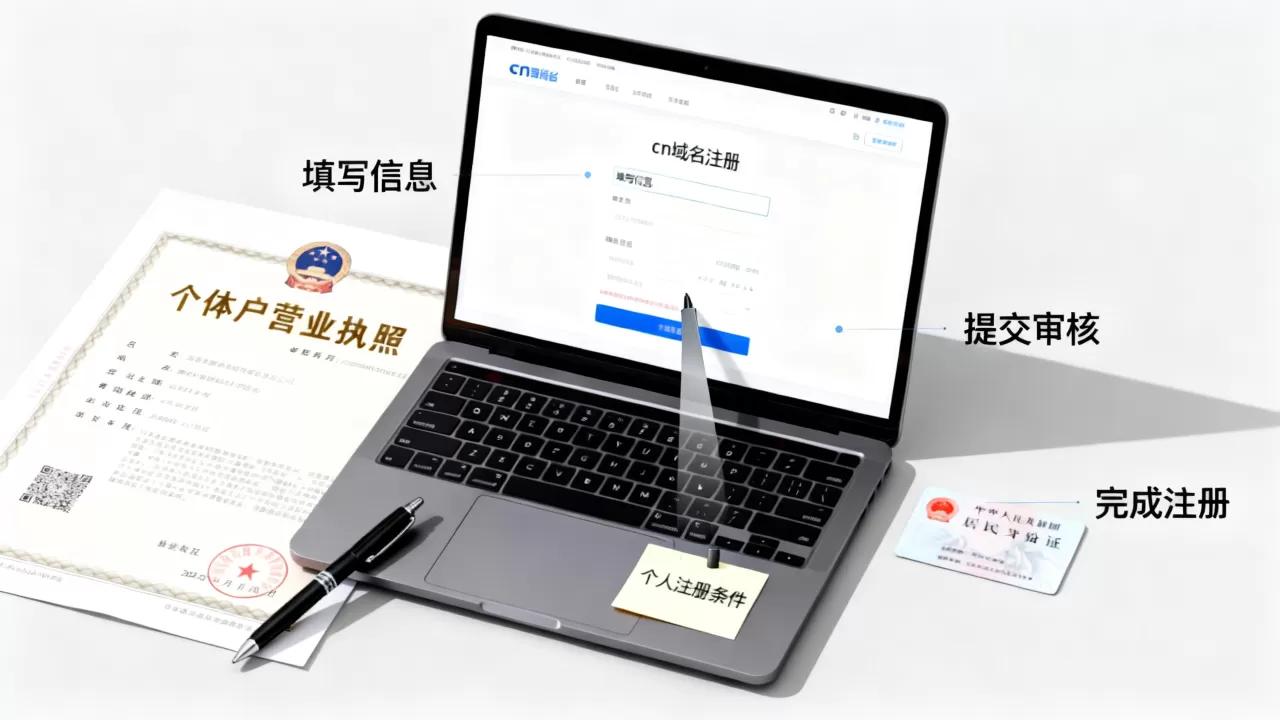 个体户如何注册cn域名?个人注册cn域名需要什么条件 个体户如何注册cn域名?个人注册cn域名需要什么条件