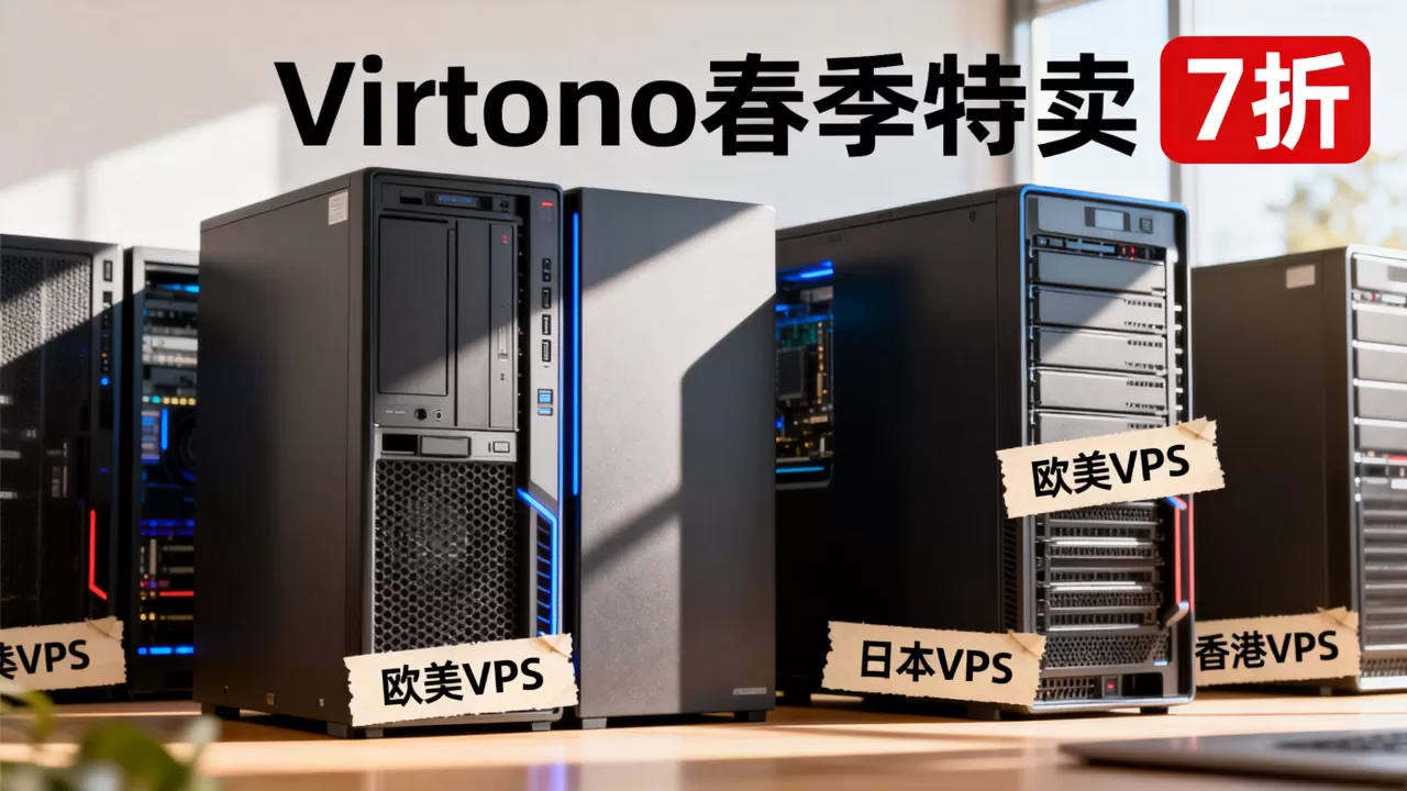Virtono春季特卖VPS新购7折真的便宜吗？欧美日港VPS哪家性价比高