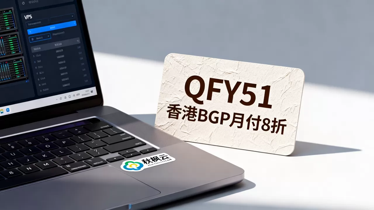 秋枫云五一优惠码怎么用？香港BGP月付8折VPS推荐