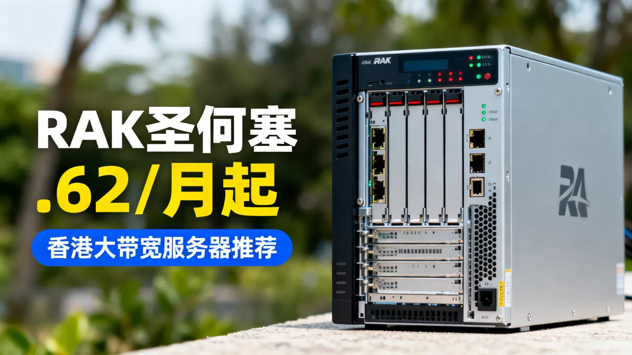 RAK圣何塞.62/月起是真的吗？香港大带宽服务器推荐
