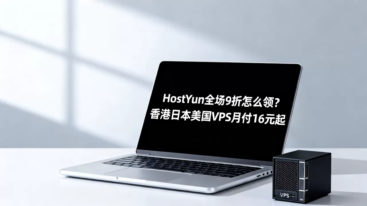 HostYun全场9折怎么领？香港日本美国VPS月付16元起