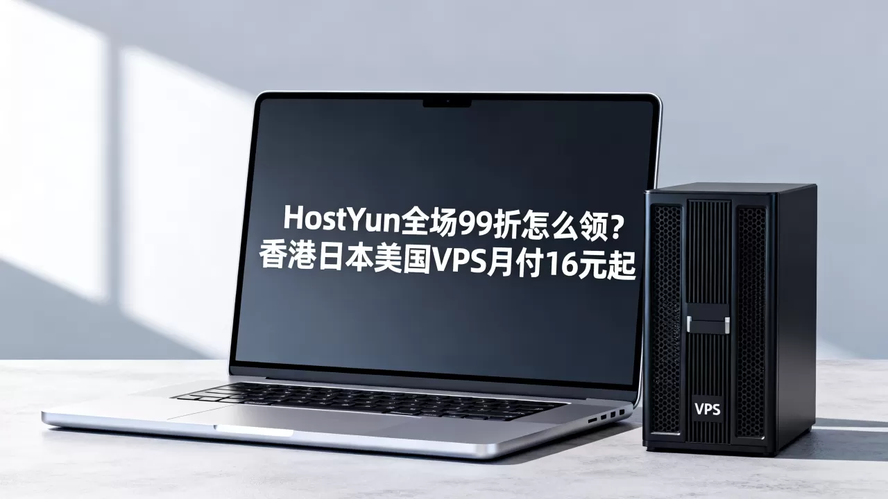 HostYun全场9折怎么领？香港日本美国VPS月付16元起