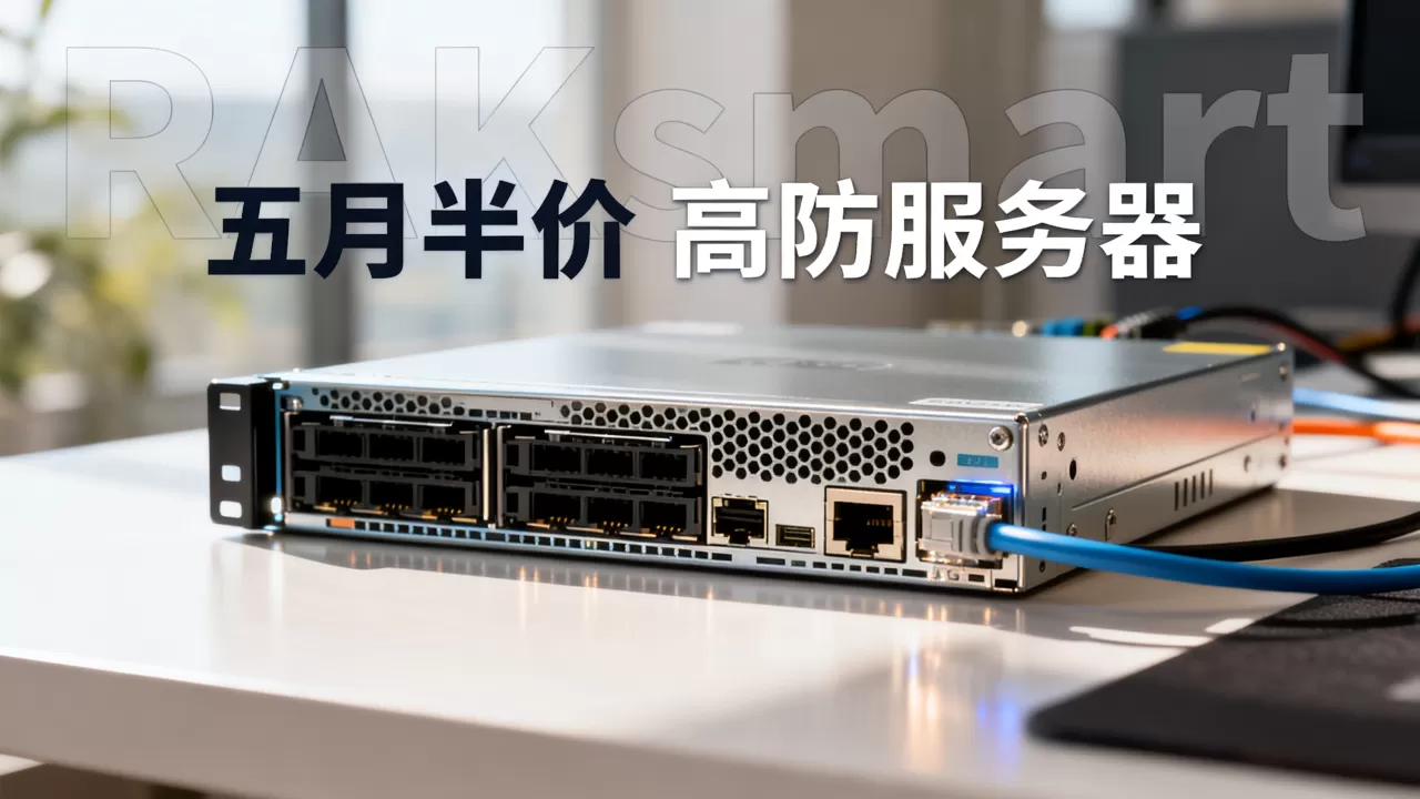 RAKsmart五月半价服务器好用吗？高防服务器租用多少钱