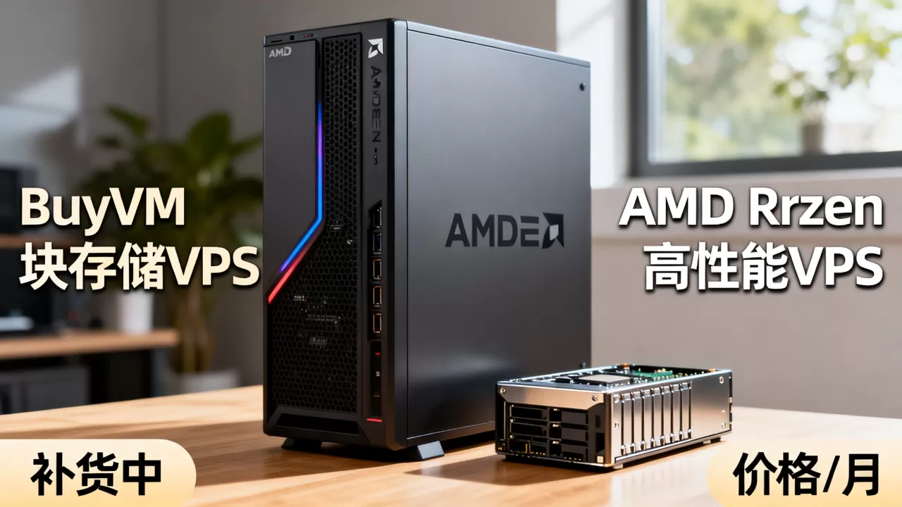BuyVM块存储VPS补货了吗？AMD Ryzen高性能VPS价格
