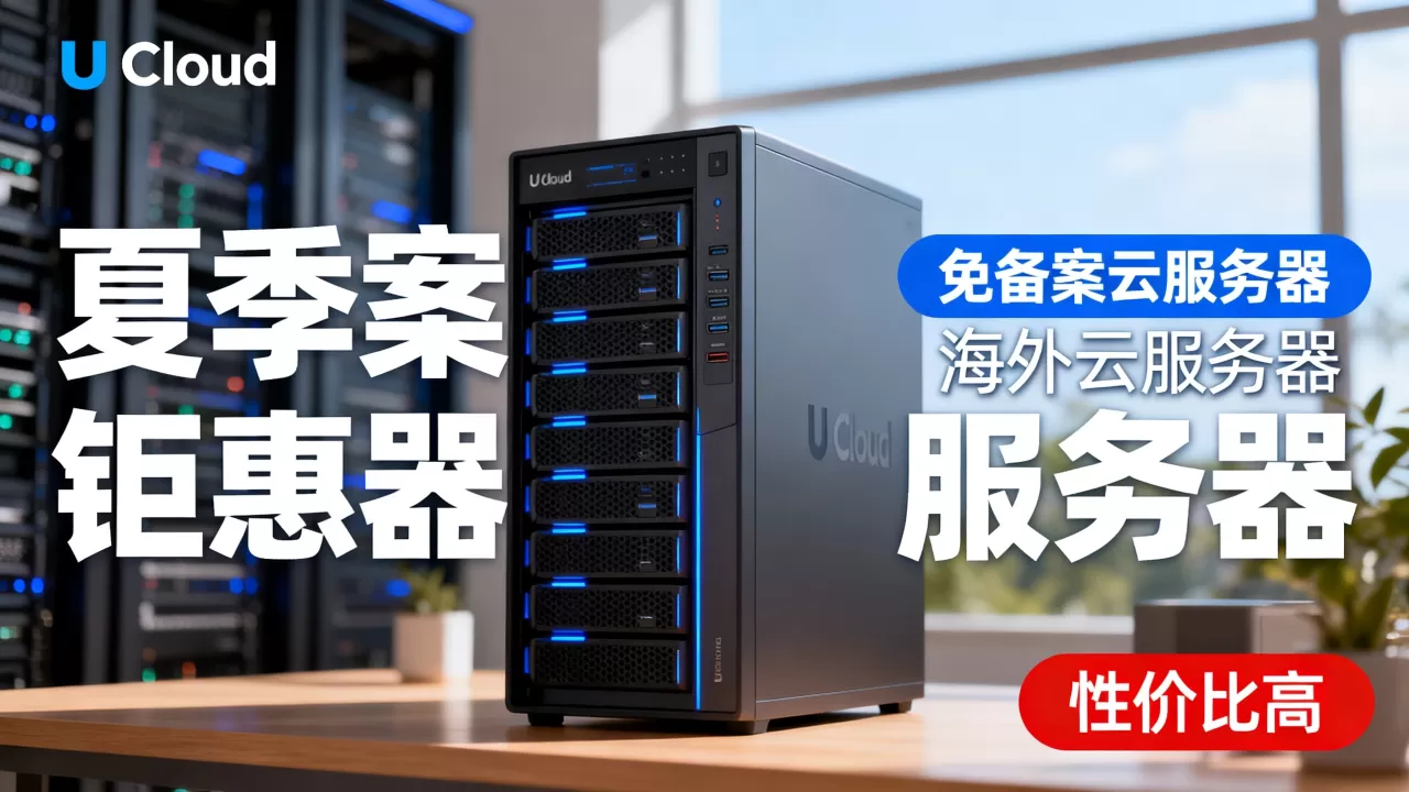UCloud夏季钜惠免备案云服务器价格多少？海外云服务器哪家性价比高