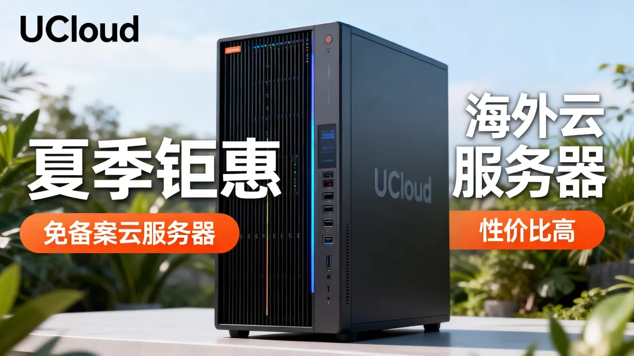 UCloud夏季钜惠免备案云服务器价格多少？海外云服务器哪家性价比高