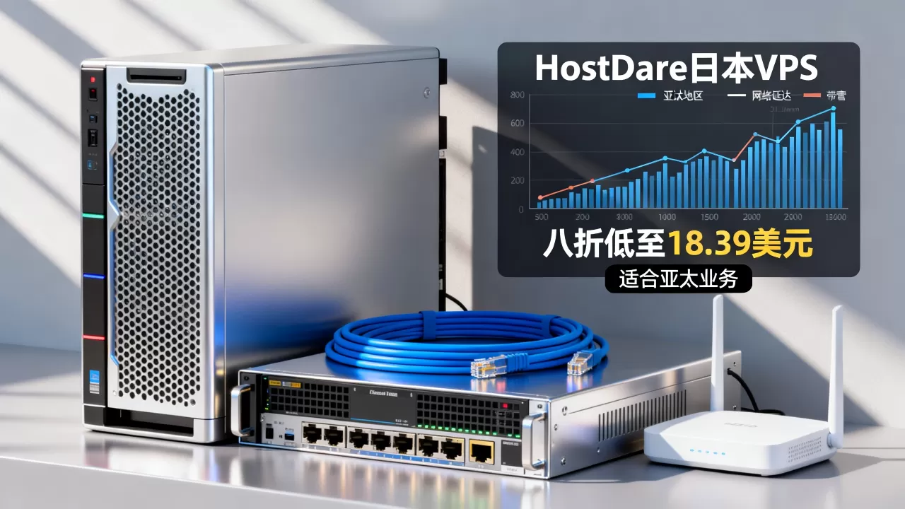 HostDare日本VPS八折低至18.39美元适合亚太业务吗