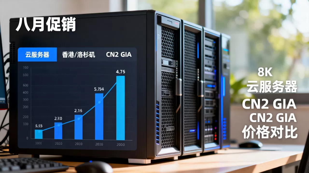 10gbiz八月促销香港洛杉矶CN2 GIA云服务器多少钱？云服务器租用价格对比