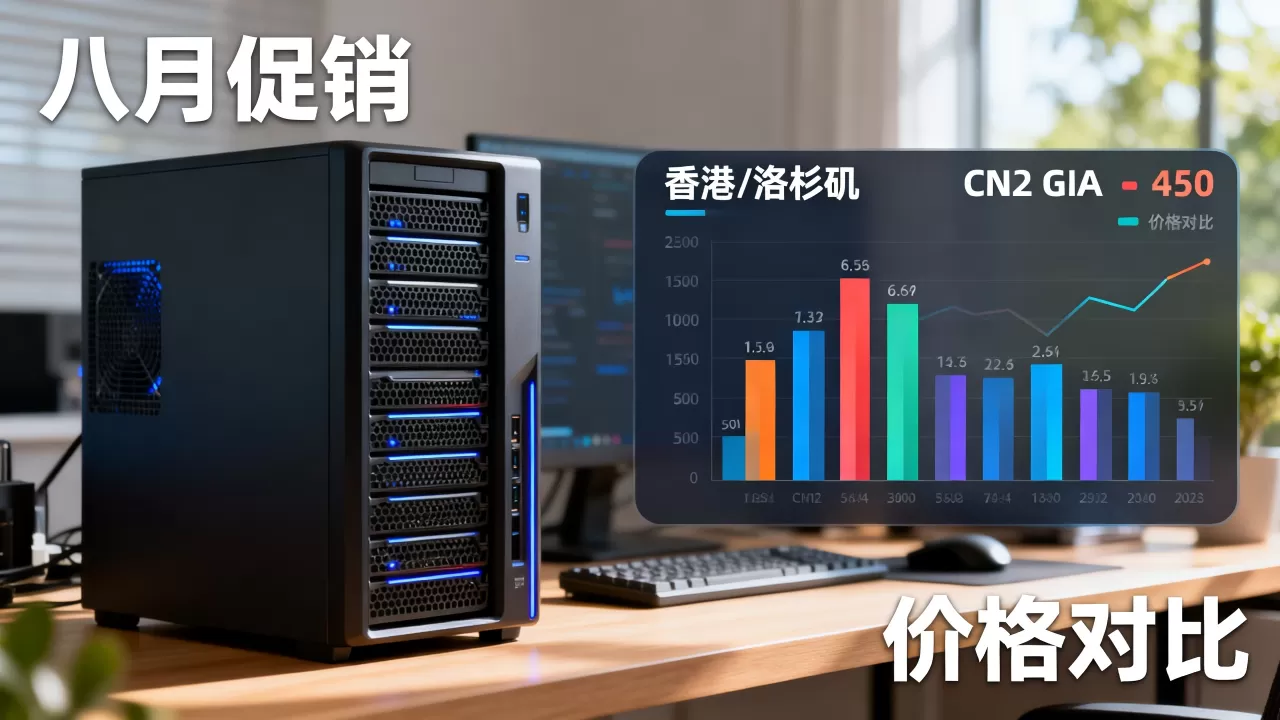 10gbiz八月促销香港洛杉矶CN2 GIA云服务器多少钱？云服务器租用价格对比
