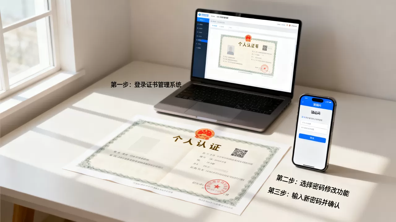 个人认证证书保护密码忘了怎么办？如何修改个人证书密码