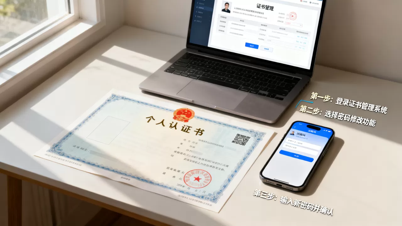 个人认证证书保护密码忘了怎么办？如何修改个人证书密码