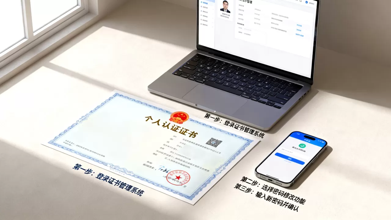个人认证证书保护密码忘了怎么办？如何修改个人证书密码